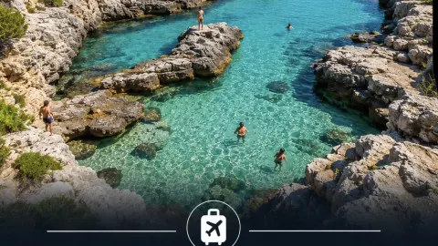 🌊✨ No chlorine. No tiles. Just nature creating its own swimming pools. — traveler post in Thasos