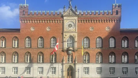 Odense, located in the central part of the Danish island of — traveler post in Funen