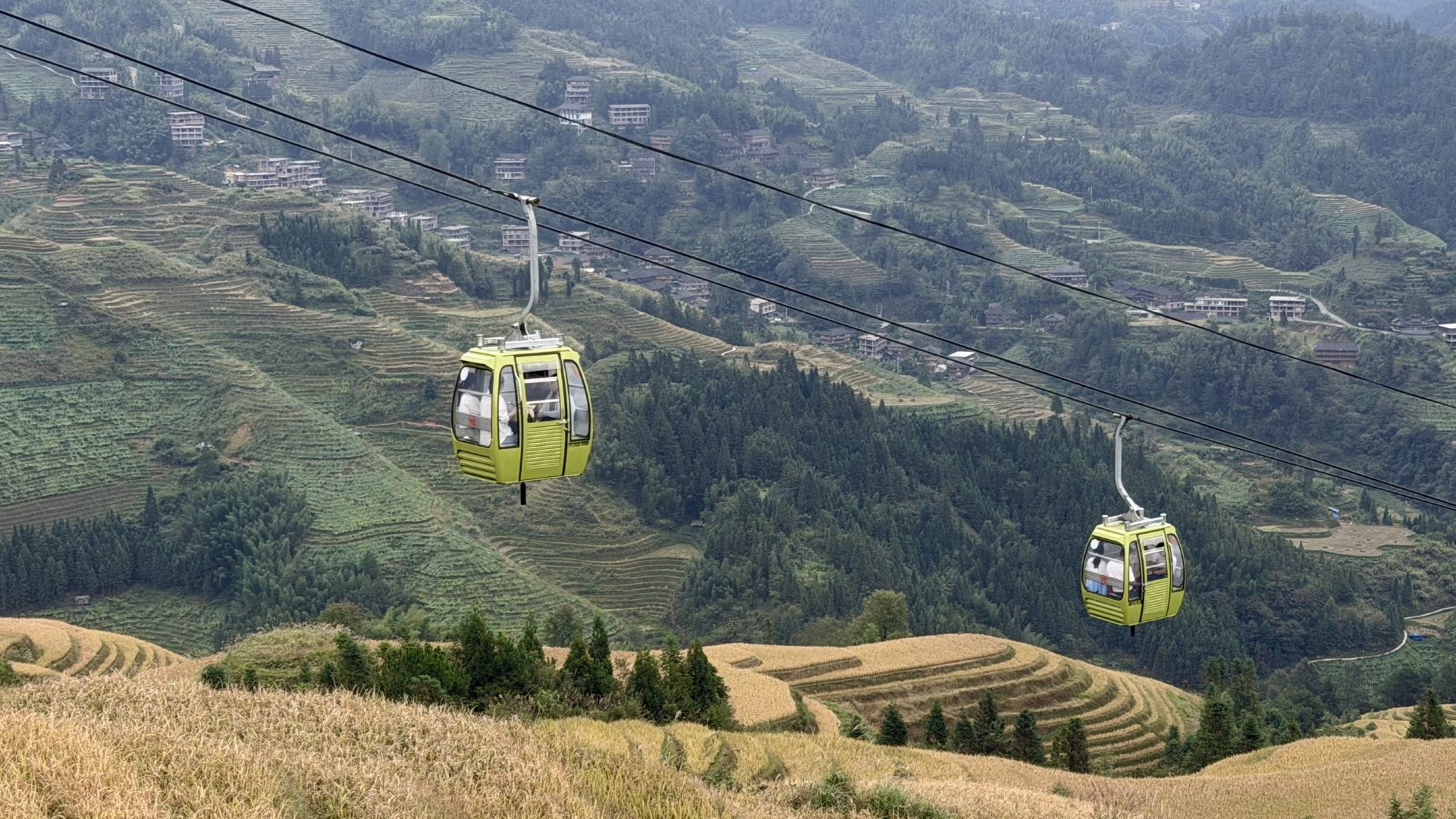 I bought a Longji cable car ticket on Trip.com and easily explored the Longji Rice Terraces by cable car.