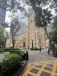 What a contrast this little cathedral offers!