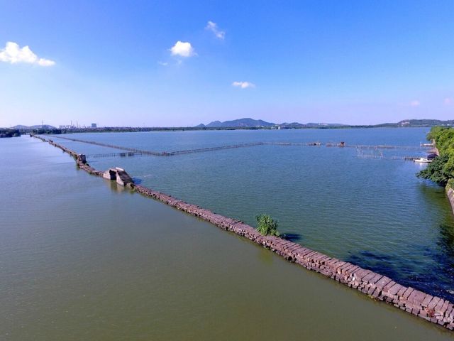 長虹臥波，看浙江“最美湖泊”——犭央（Ang）犭茶（Sa）湖