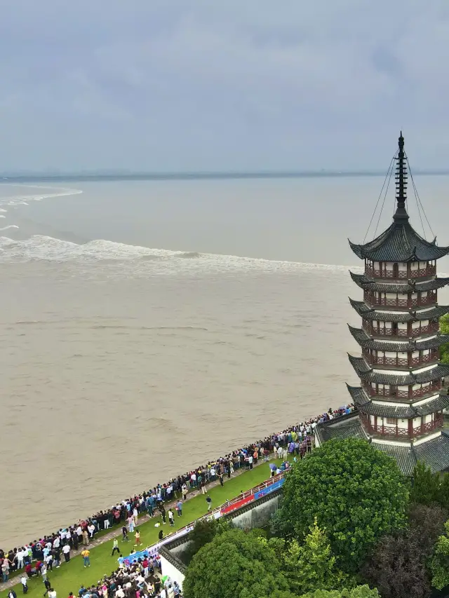 How can you refuse to see the Qiantang River tide in Haining? 