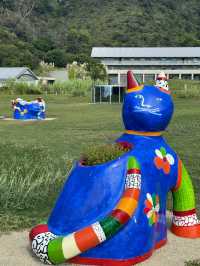 Renting a Pumpkin Car for a Day on Naoshima