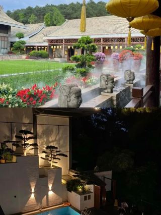 The city is bustling, so find a courtyard to enjoy life. 