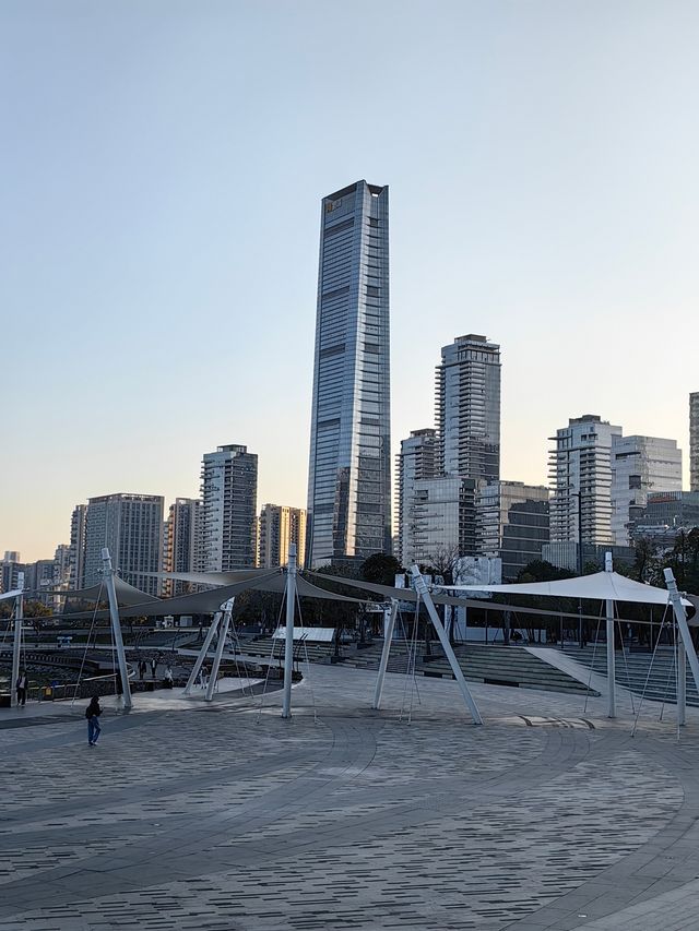 深圳人才公園的日落