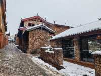 雪後的玉湖村，仿如童話世界