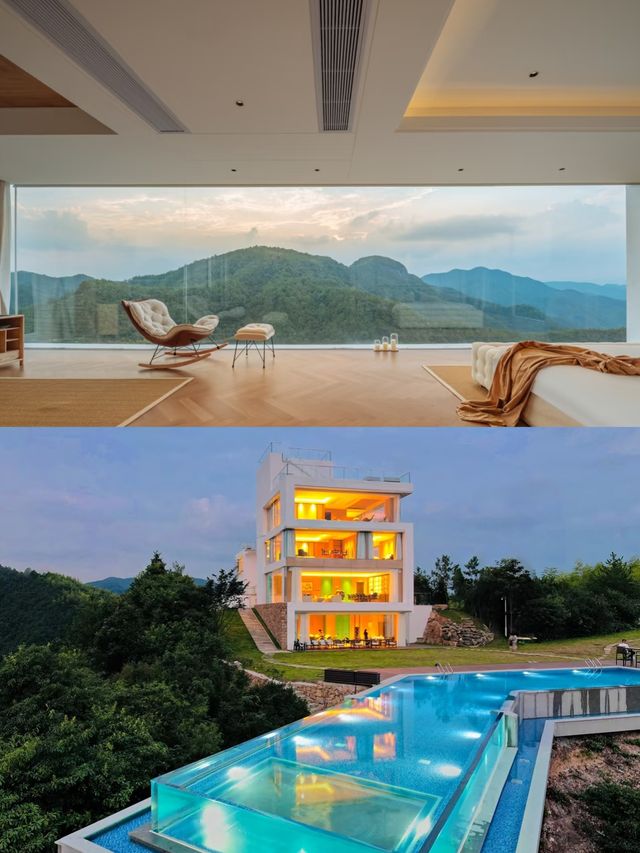 懸崖上無邊泳池和360°立體山景的酒店