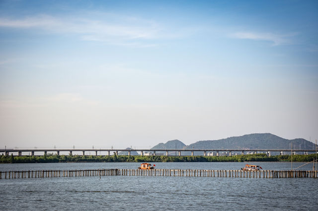 坐喺古纖道上吹吹風