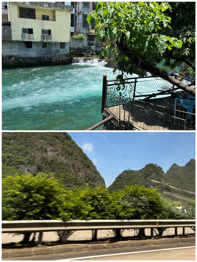 河池小三峽坐船睇山水景色靚到似幅畫真係正