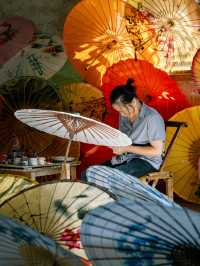 旅途中的非遺，喺婺源整油紙傘嘅一日