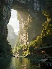 廣西通靈大峽谷親子遊探秘侏羅紀！娃見桫欏超興奮