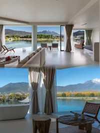 白鹿同款大片拍攝地！湖畔豪宅躺著看雪山