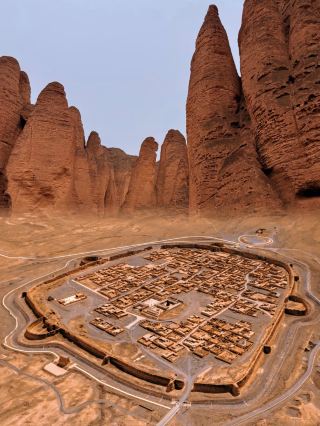 "National Geographic" is not exaggerating—this is a lonely fortress city surrounded by towering mountains in reality