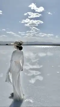 交換一張你在茶卡鹽湖的照片