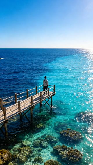 三亜の人混みを避けて分界洲島のゼリー海を訪問