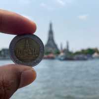 Temple on Thai Coins