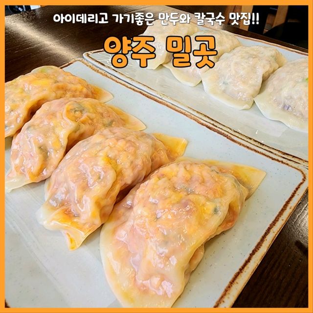 아이데려가기 좋은 양주 밀곳! 🥟🍜