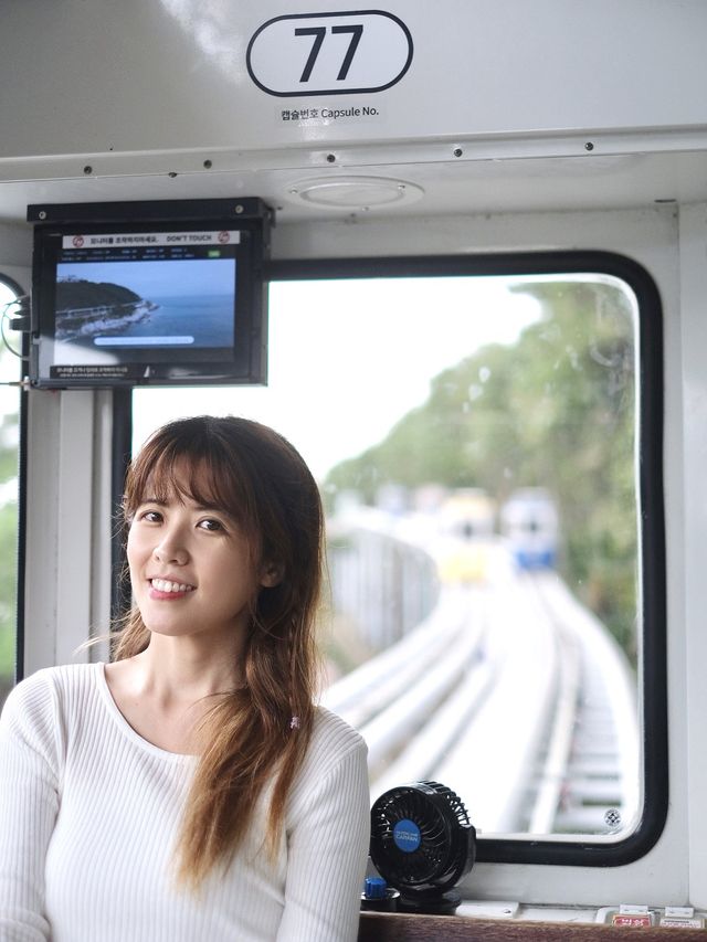 釜山海雲台藍線公園 之天空膠囊列車