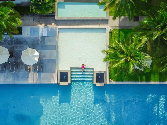 #ที่พักเขาหลัก มีสระว่ายน้ำถึง 7 สระเลยทีเดียว 