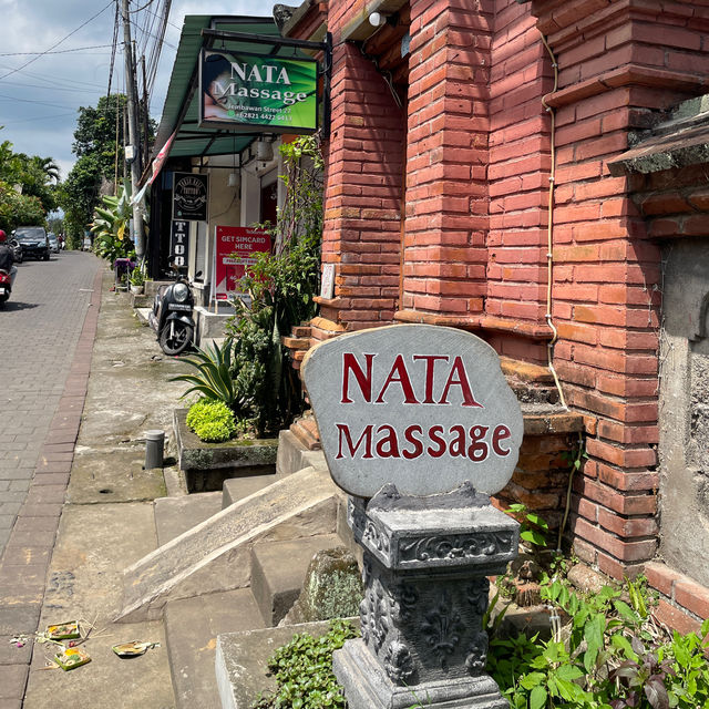 우붓 가성비 마사지로 유명한 Nata Massage