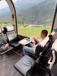 【瑞士義大利】伯連納景觀列車：$700享受頭等座位，大玻璃窗既靚景放題 !