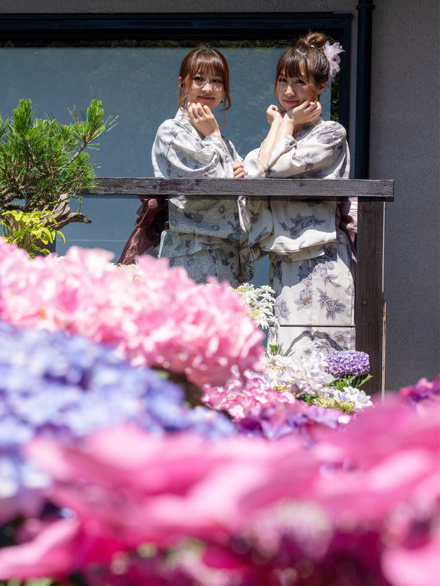 💚ハートの空と紫陽花が撮れる絶景カフェ☕✧