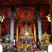 วัดนันตาราม ชมวิหารไม้สักทองสถาปัตยกรรมพม่า