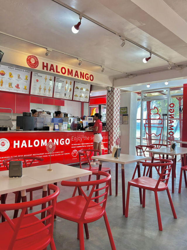 Halomango Menu 미국 분위기가 생각나는 보라카이 할로망고🥭 ️ | 트립닷컴 보라카이 섬