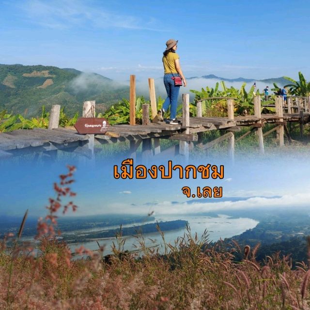 เดินชมวิว เดินชมโขง เมืองปากชม จังหวัดเลย