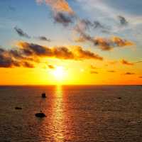 stunning sunset at Maldives