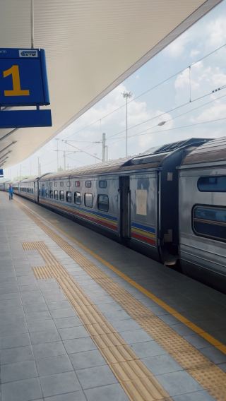 นั่งรถไฟไปเที่ยวปีนัง