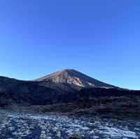 Tongariro alpine crossing amidst volcanoes - New Zealand