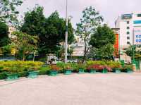 泰國曼谷市中心湄南河畔唐人街著名環島噴泉⛲公園景點：22 July Roundabout，適合打卡拍照📸親子遊