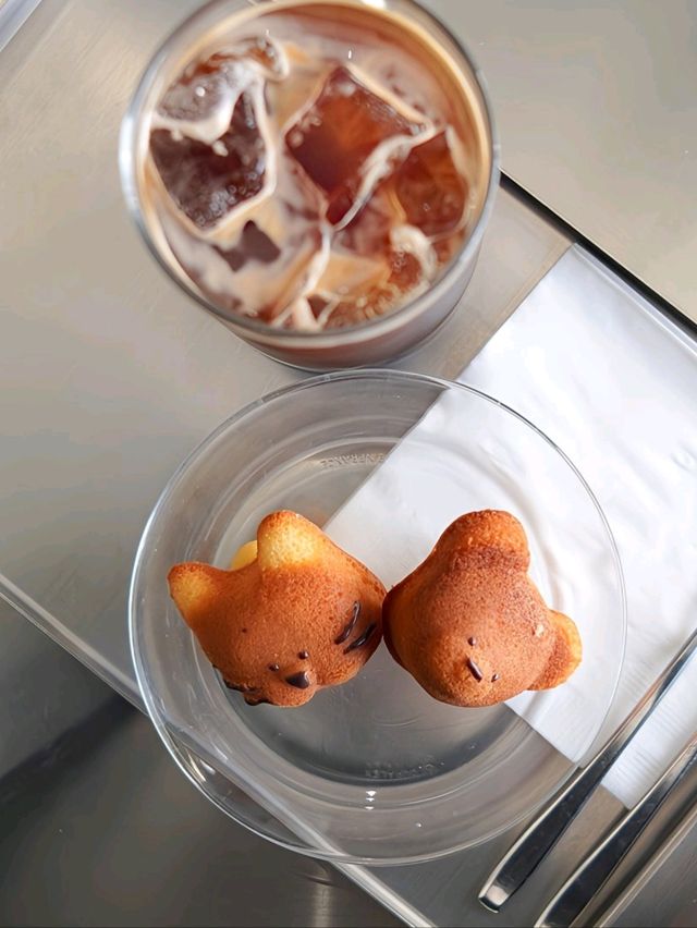 韓國大邱_超可愛 熊熊瑪德蓮_半月堂站 Renown Coffee