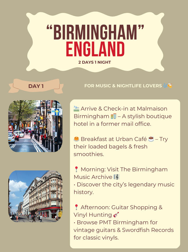 Birmingham itinerary 