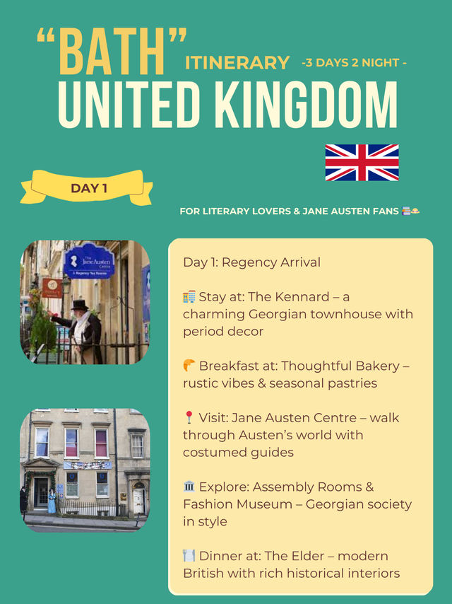 Bath 3-days itinerary 