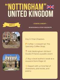 Nottingham itinerary 🤎