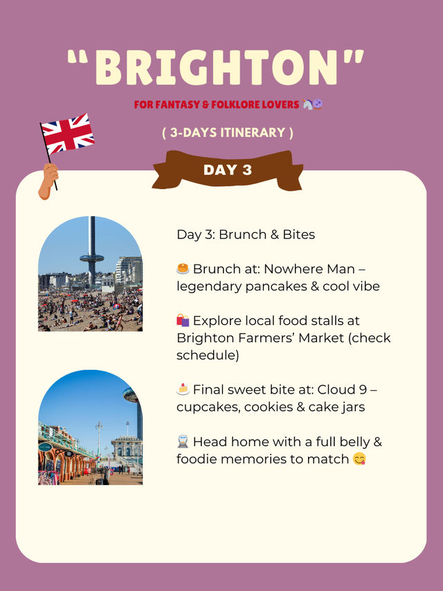 Brighton itinerary 💟