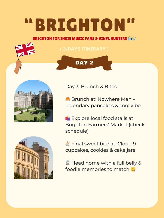 Brighton itinerary 💛🧡🤍