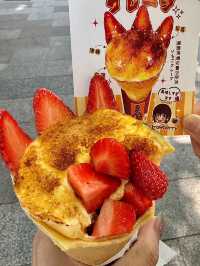 Hidden Gem Alert! Tokyo-Style Crêpes with a Burnt Sugar Twist in the Heart of Guangzhou 🍓🔥
