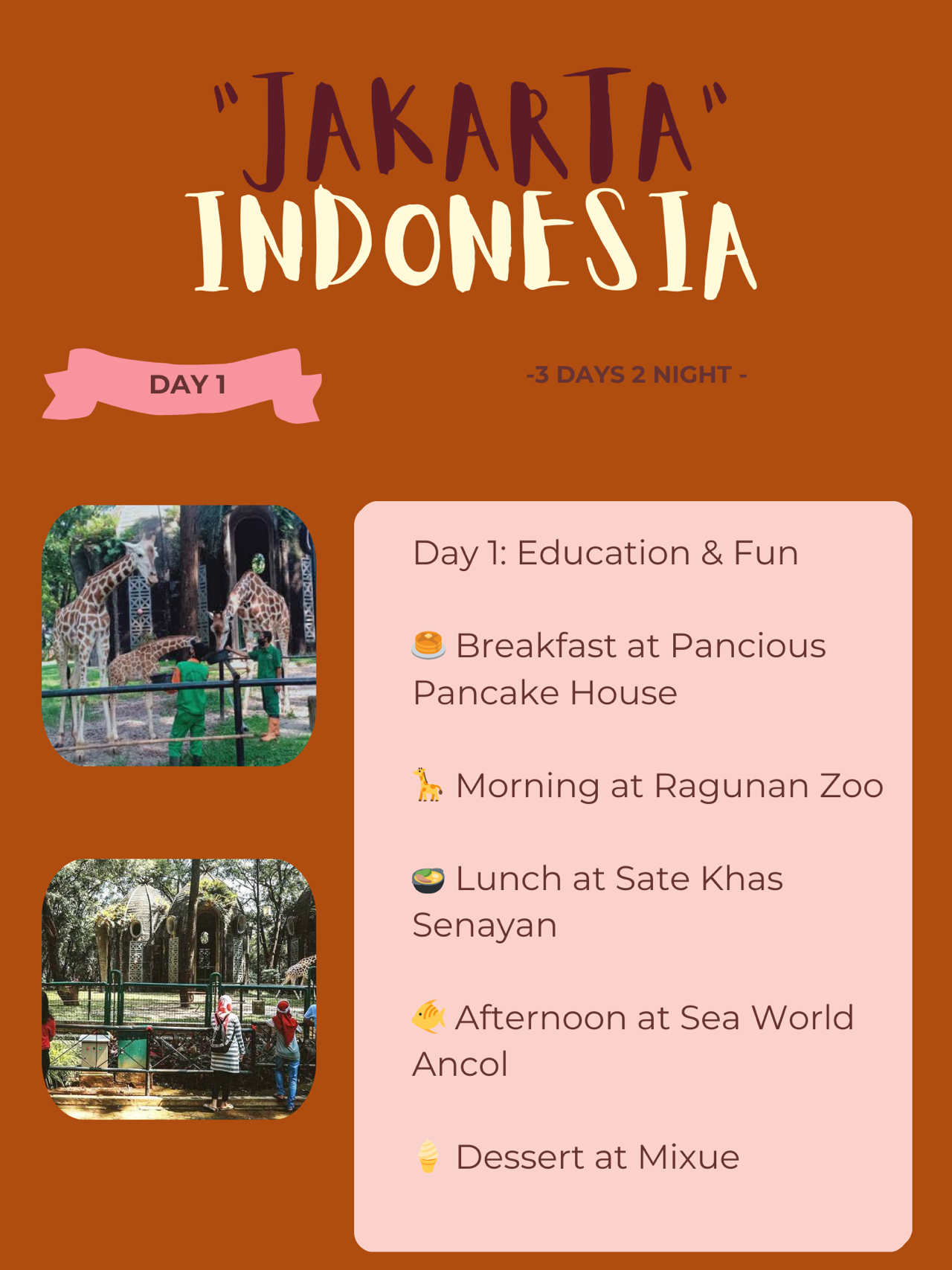 🇮🇩 Jakarta Itinerary 19: Kids & Family Adventure 🐯🎠