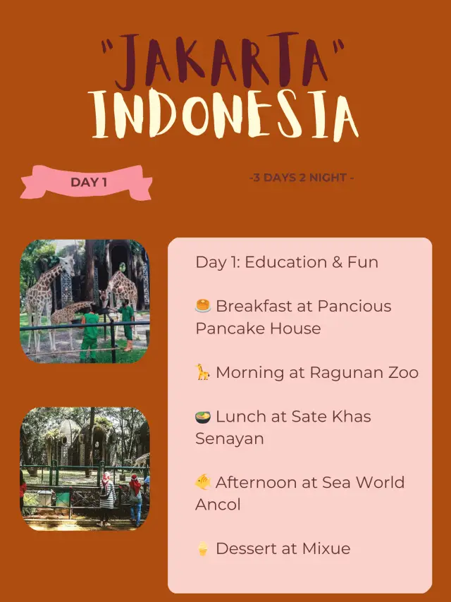 🇮🇩 Jakarta Itinerary 19: Kids & Family Adventure 🐯🎠