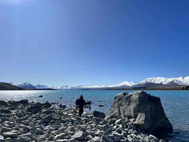 紐西蘭地來景點—🌊 Lake Tekapo｜藍得不真實的人間仙境