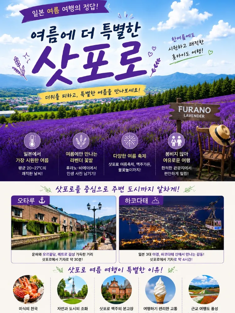☀️한여름에도 시원한 일본, 삿포로 여행 추천하는 이유