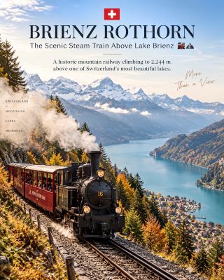 🚂 史詩般的蒸汽火車冒險：布里恩茨湖上方的布里恩茨洛特峰 🇨🇭
