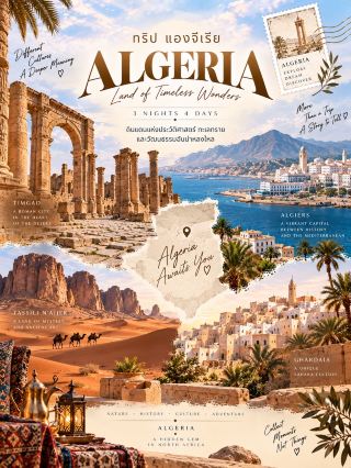 🇩🇿 สัมผัสแอลจีเรีย ดินแดนแห่งทะเลทรายซาฮารา เมืองโบราณ และวัฒนธรรม