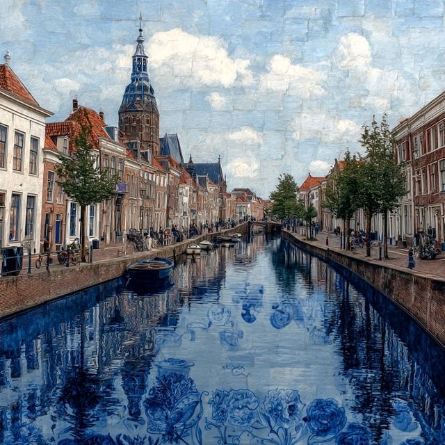 Canal-side Charm and Artistic Icons in Delft 🌦️🏛️🖼️