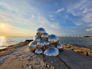 Tired of Outlet Malls? Take a stroll along Rinku Town's Marble Beach.