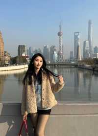 乍浦橋拍照體驗了一回女明星