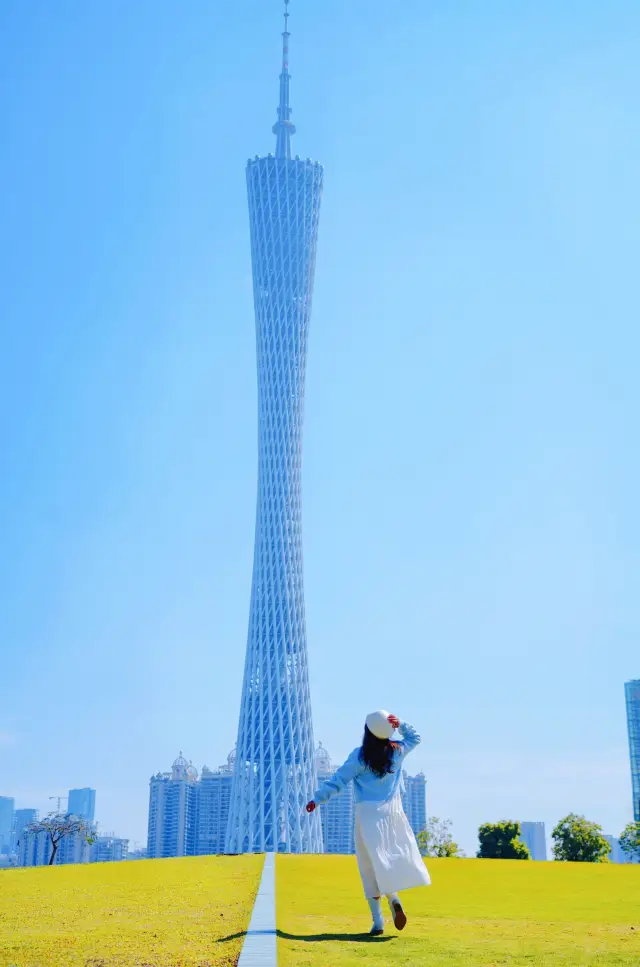 Ersha Island's Canton Tower is too photogenic, a must-visit when traveling to Guangzhou